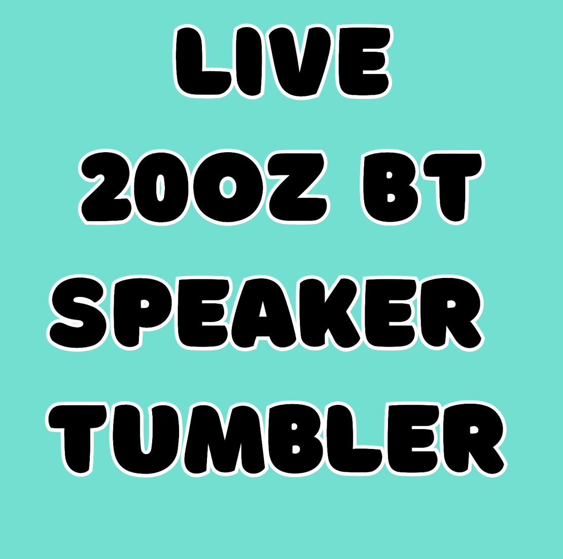 20oz Bluetooth Speaker Tumbler